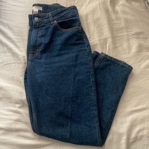 H&M High Rise Dark Wash Baggy Jeans